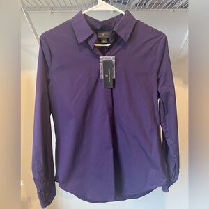 Button down purple women’s blouse from JCP